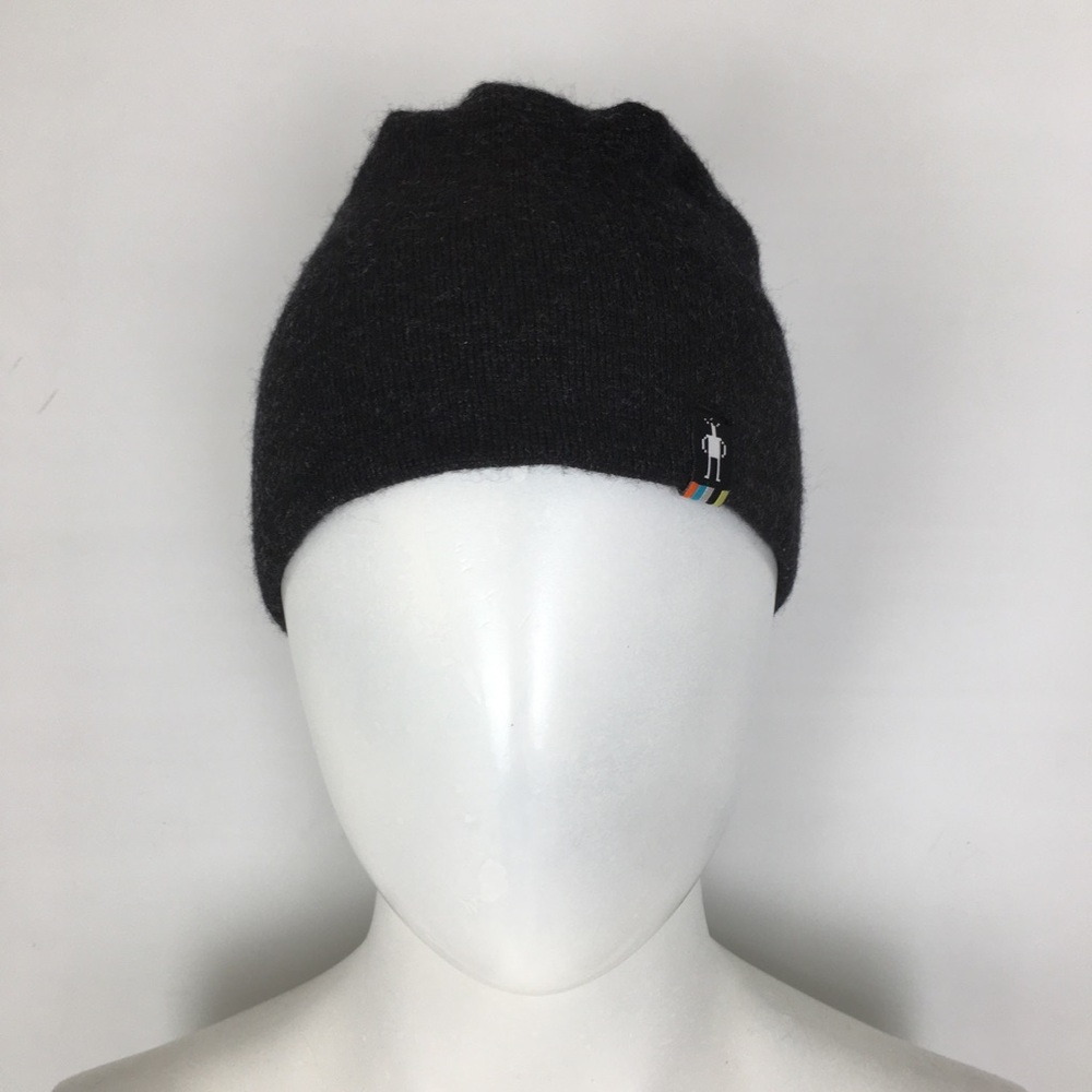 Smartwool Gray Merino Wool Blend Knit Beanie Hat Cap Winter Skiing Outdoors